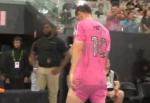 Messi pidió el cambio por una molestia muscular en el triunfo del Inter Miami