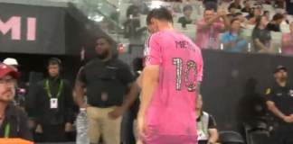 Messi pidió el cambio por una molestia muscular en el triunfo del Inter Miami