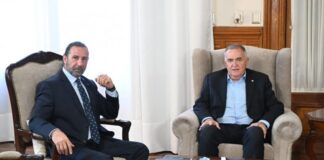 Jaldo y Juri analizaron la situación económica, el transporte y el planeamiento urbano
