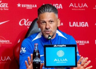 Martín Demichelis palpitó el Levante-Mallorca y sueña con salvarse del descenso