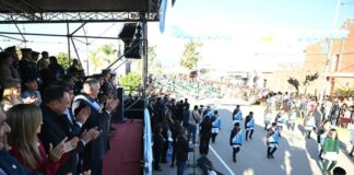 Trancas: Jaldo encabezó los actos oficiales por el Día de la Bandera
