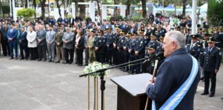 Jaldo encabezó el acto central por un nuevo aniversario del nacimiento de Alberdi