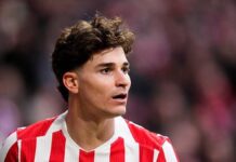 Julián Álvarez volvió a entrenar con el plantel del Atlético Madrid