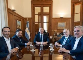 Santilli se reunió con Jaldo y otros gobernadores del Norte.
