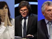 Macri y Milei exonerados, Cristina en juicio.