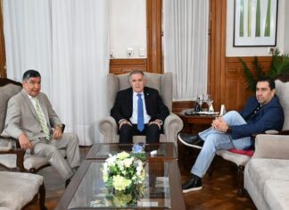 Jaldo se reunió con Acevedo y Mansilla para discutir la agenda legislativa y de gestión.