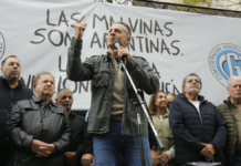 La CGT realizó una marcha en apoyo a la industria nacional y expresó críticas hacia el Gobierno. La CGT realizó una marcha en apoyo a la industria nacional y expresó críticas hacia el Gobierno.